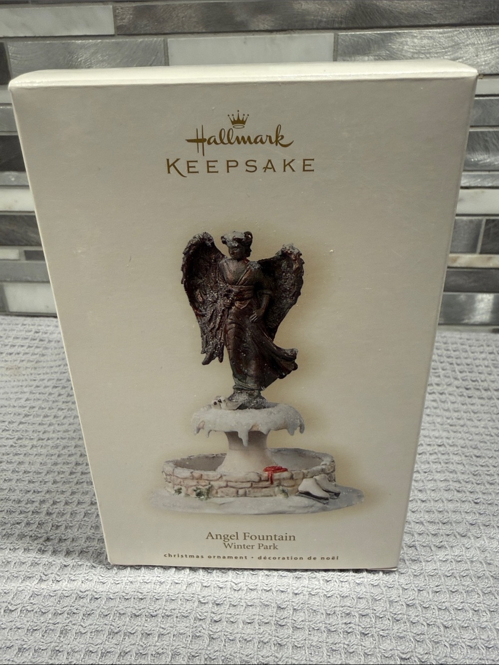 Hallmark Keepsake Ornament Angel Fountain Winter Park